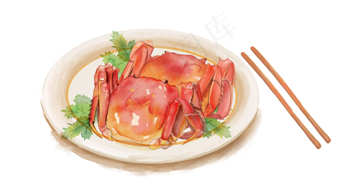 秋分食蟹螃蟹(2520X1324(DPI:300))psd模版下载