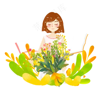 教师节献给老师鲜花png素材