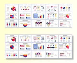 捆绑医疗服务信息图形演示幻灯片模板