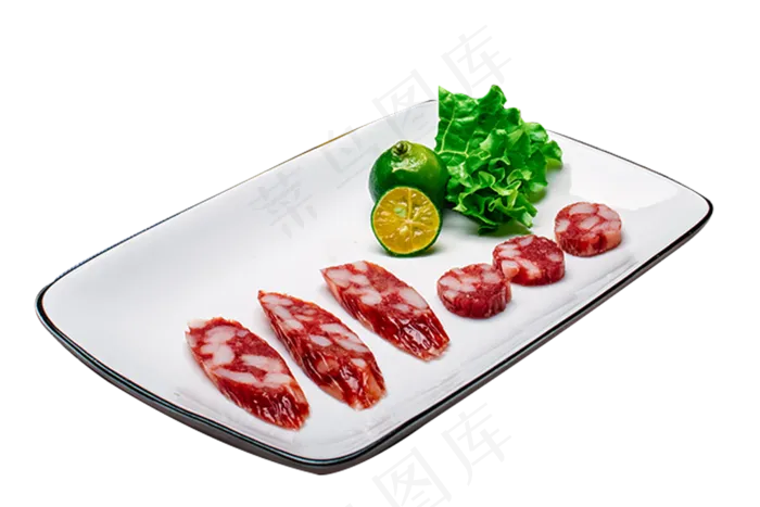 切好的香肠摆盘(1000X667(DPI:300))psd模版下载