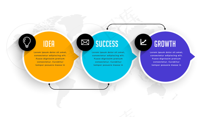 三个选项步骤infographic modern模板eps,ai矢量模版下载