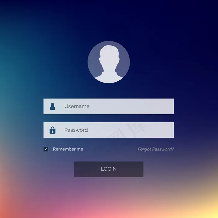 登录模板eps,ai矢量模版下载