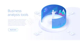 商业投资等角图