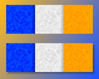 三色抽象三角形图案背景设计