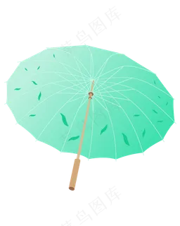 矢量卡通古代雨伞 矢量卡通古代雨伞