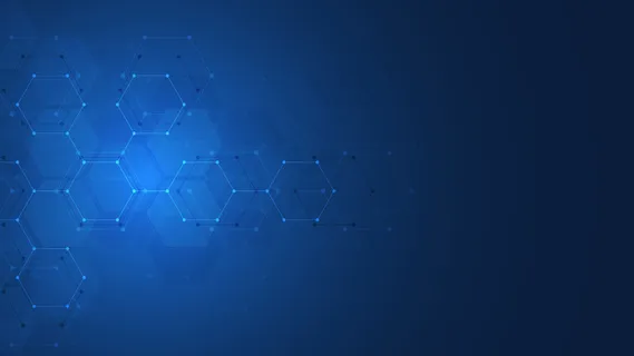 六边形图案的抽象技术或医学背景 六边形图案的抽象技术或医学背景
