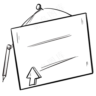 涂鸦提示板和笔