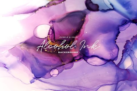 抽象紫金醇墨底色