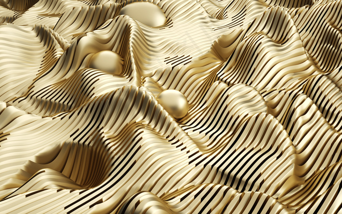 c4d金色纹理抽象背景