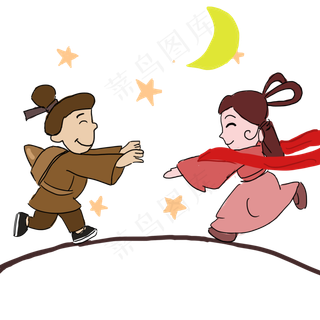 牛郎织女情人节中国传统节日七夕