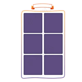 展示板六隔带标题栏