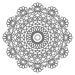 创意豪华曼荼罗背景