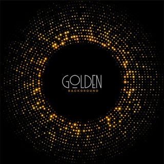 金色闪光闪光框架背景