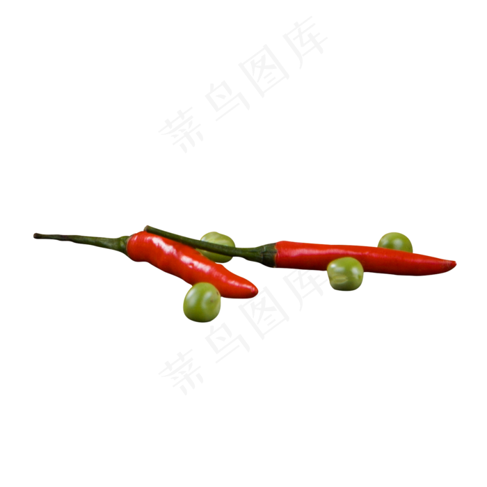 红色真实辣椒食物元素