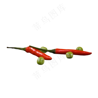 红色真实辣椒食物元素