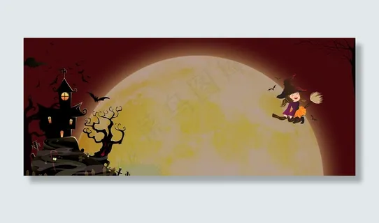 万圣节节日气氛banner