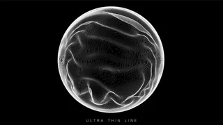 暗背景下的超薄线流体几何