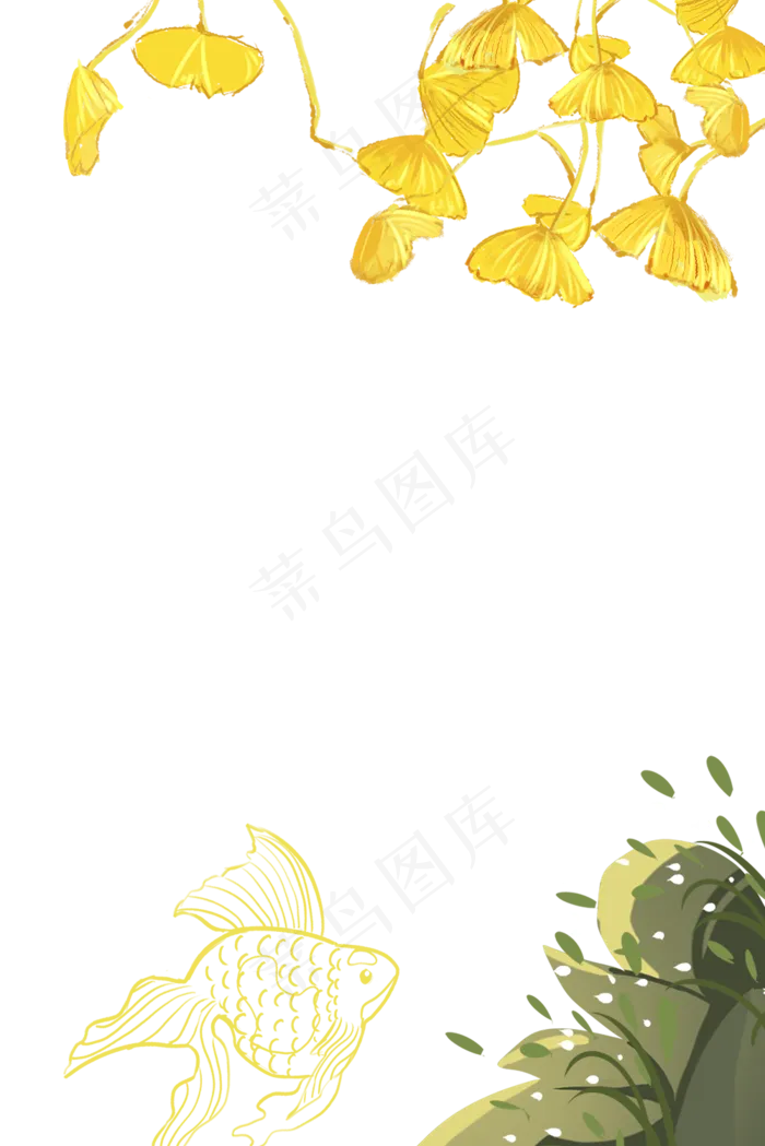 秋天秋叶装饰主题边框(1000X1499(DPI:300))psd模版下载