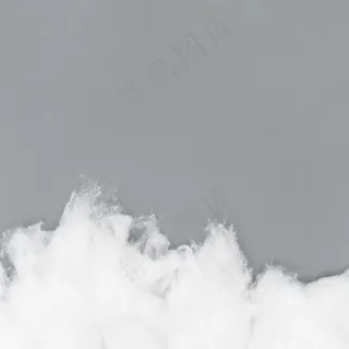 棉质和灰色背景的顶视图框架