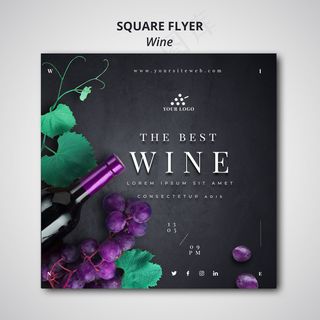 葡萄酒公司广场宣传单,DM传单