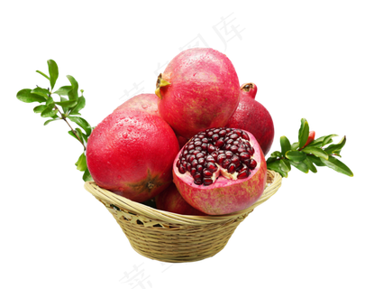 果盘红石榴水果