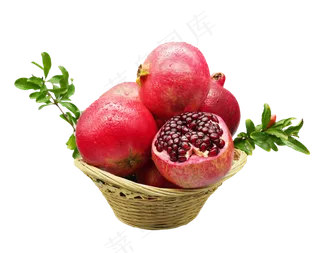 果盘红石榴水果