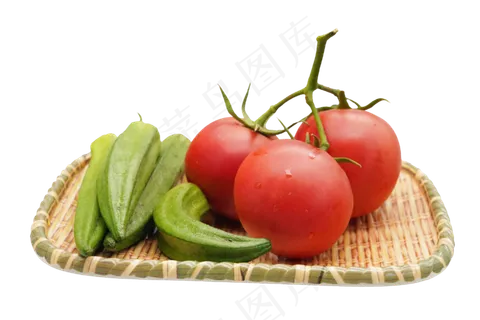 蔬菜西红柿秋葵 蔬菜西红柿秋葵