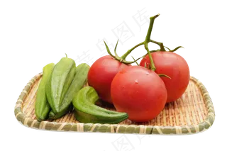 蔬菜西红柿秋葵