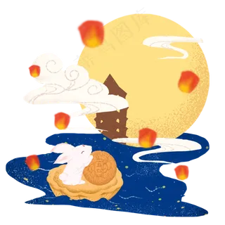 银河里的兔子赏月