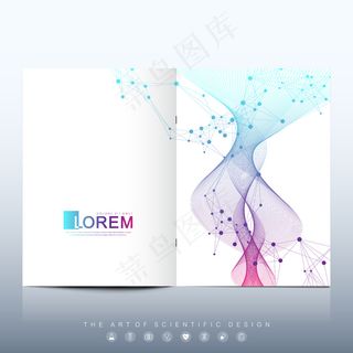 用于报告和医疗手册设计的现代医疗保健封面模板设计