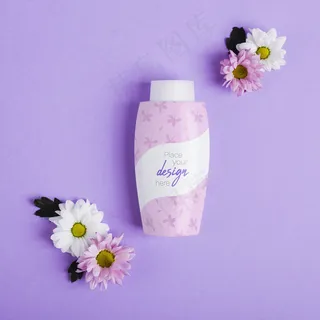 顶视图化妆品模型样机