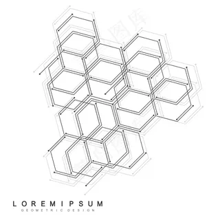 抽象医学背景。六角形尸体，遗传联系。