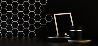 简约风格黑金大气电商banner场景