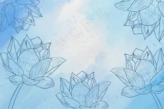 粉彩手绘元素背景