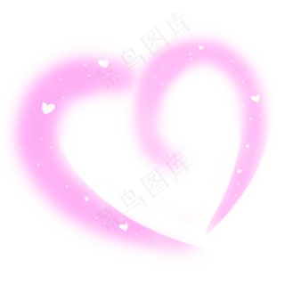 淡紫色浪漫七夕情人节爱心