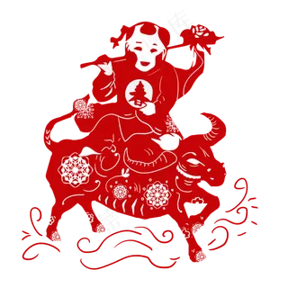 牛年新年年画