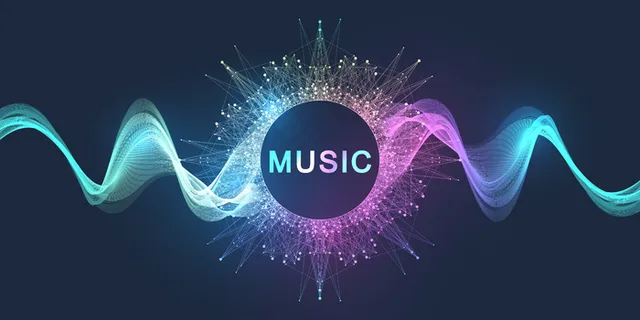 抽象运动声波线和点动态背景 抽象运动声波线和点动态背景