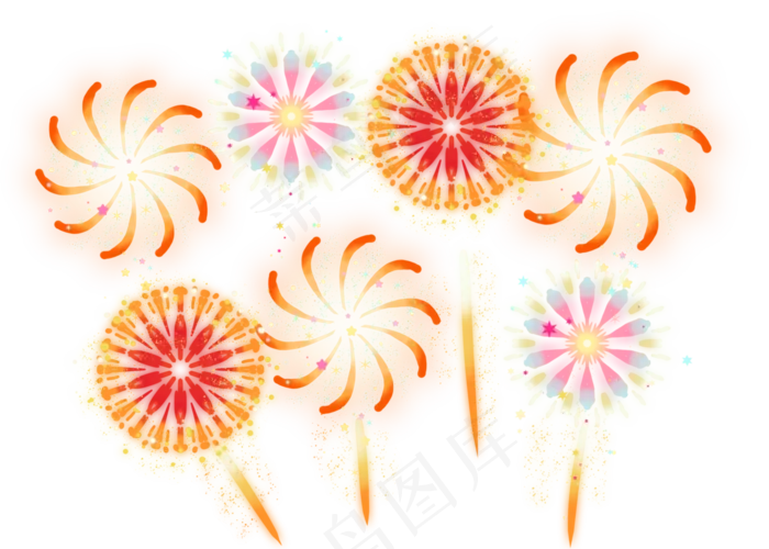 新年放烟花(2800X2000(DPI:300))psd模版下载