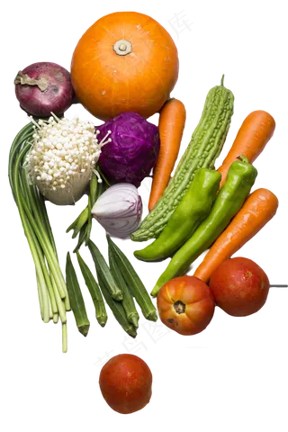 金针菇秋葵南瓜胡萝卜苦瓜西红柿