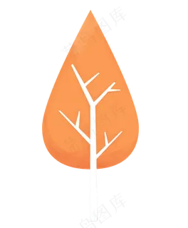 秋分卡通丰收小树