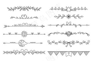 手绘装饰分隔器系列