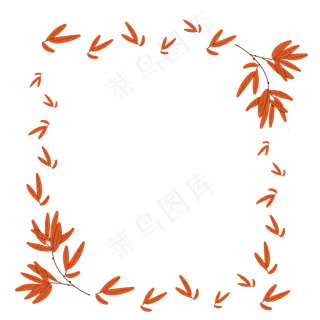 秋天落叶边框