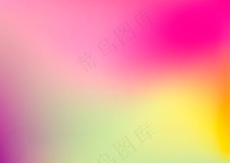现代抽象彩色模糊渐变背景，粉色、绿色、黄色和紫色。