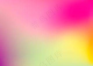 现代抽象彩色模糊渐变背景，粉色、绿色、黄色和紫色。