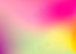 现代抽象彩色模糊渐变背景，粉色、绿色、黄色和紫色。