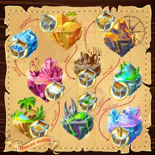 等距游戏关卡地图