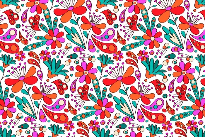 花卉手绘花纹eps,ai矢量模版下载