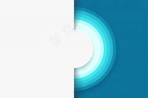 现代设计插图抽象白色背景，带有圆圈和蓝色元素