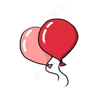 七夕情人节手绘气球