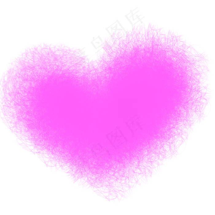 七夕节情人节绒边爱心(1000X1000(DPI:300))psd模版下载